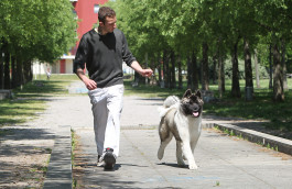 Full che corre con Luca