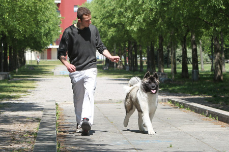 Full che corre con Luca